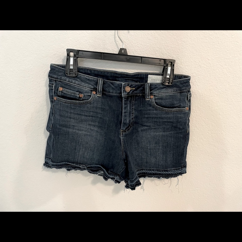 Vince Camuto dark denim shorts